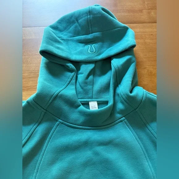 NWT Lululemon Scuba Oversized Side-Slit Hoodie – Teal Lagoon – Size XL/XXL - Picture 11 of 12